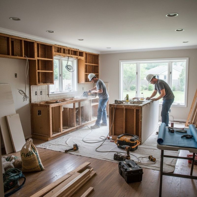 Local Kitchen Remodel Construction pros at work